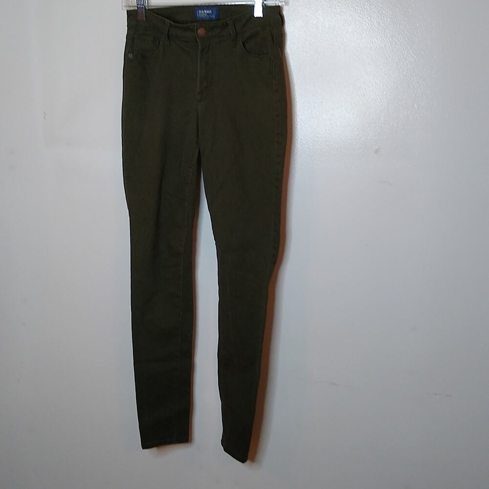 Old navy women's rockstar mid rise size 26 olive denim.